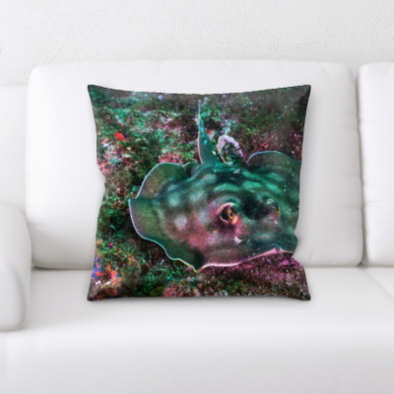 Microsuede Reversible Throw Pillow