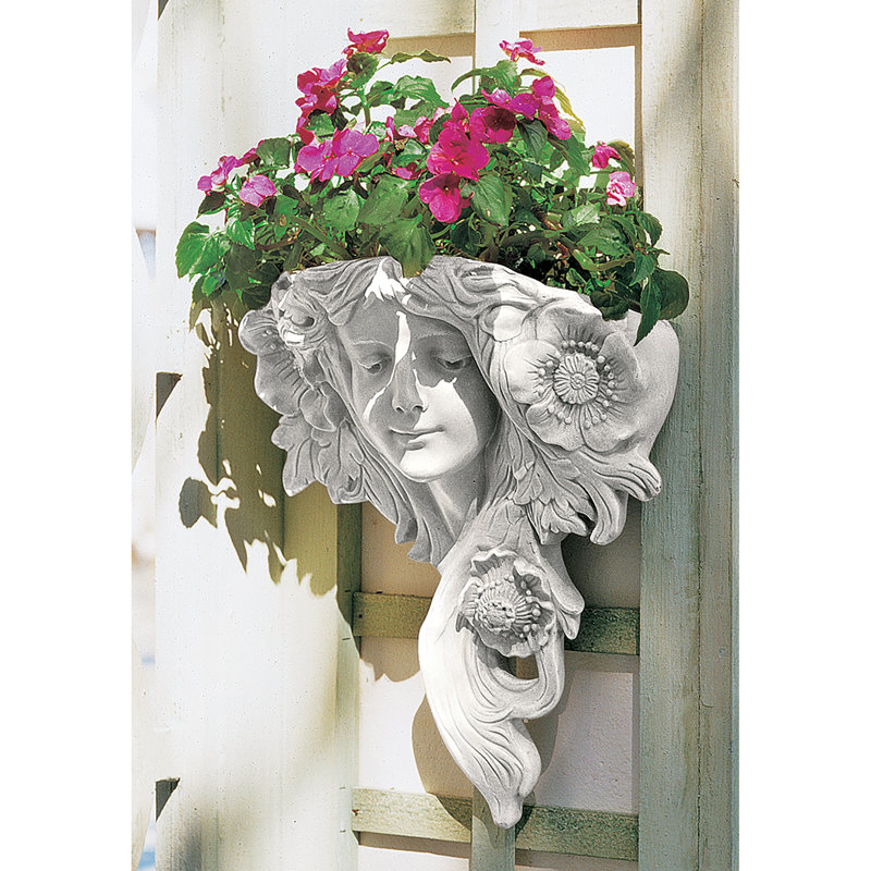 French Greenmen Planter Weather Resistant UV Resistant Polyresin Garden Statue