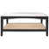 Manuia Square Glass And Linen Coffee Table