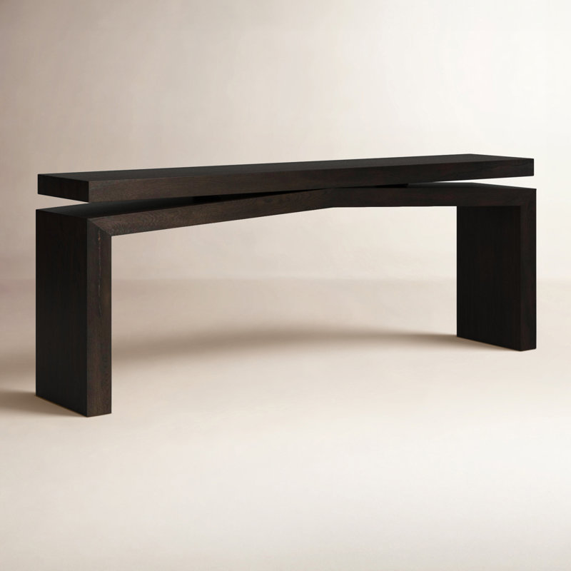 Console Henn, Noir fumé, H 30,75 po x l 94 po x P 15 po