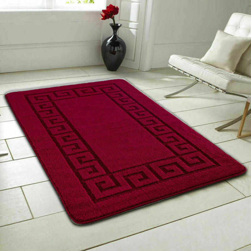 Vires Solid Colour Area Rug, Rectangle 160 x 230cm