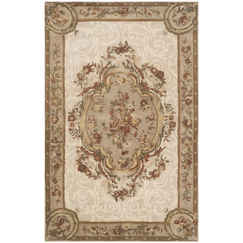 Tapis oriental en laine touffeté à la main Atlasburg, Rectangle 5 pi x 8 pi