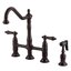 Heritage Bridge Faucet with Side Spray