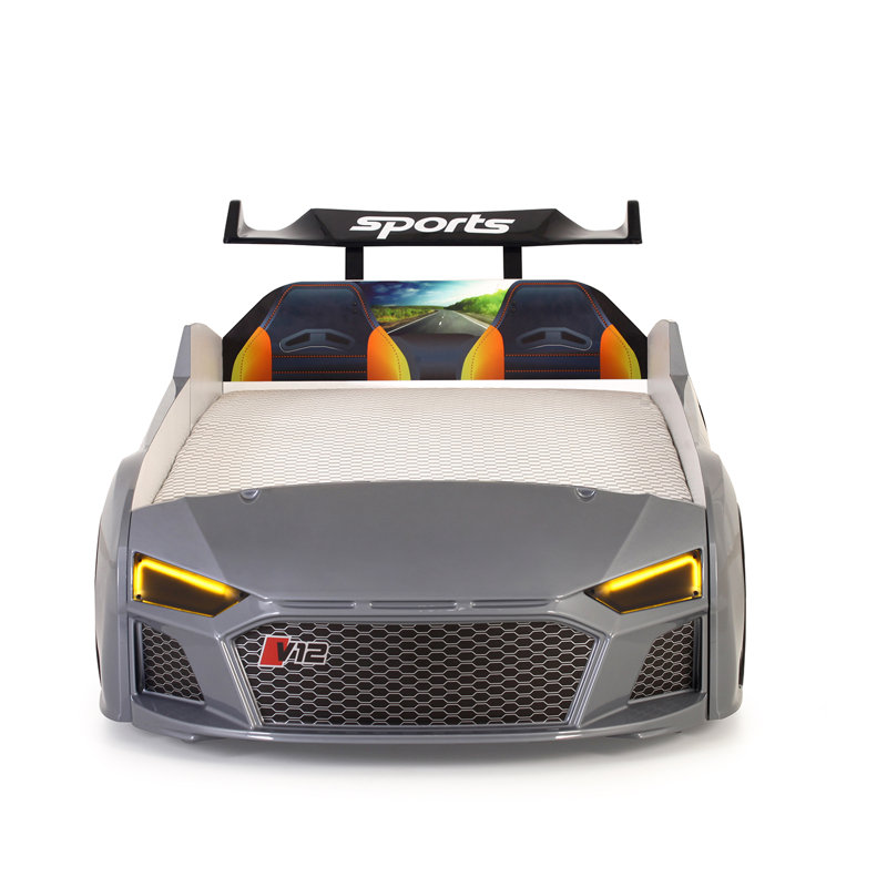 Lit standard simple Tori Cars, gris
