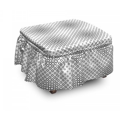 Box Cushion Ottoman Slipcover
