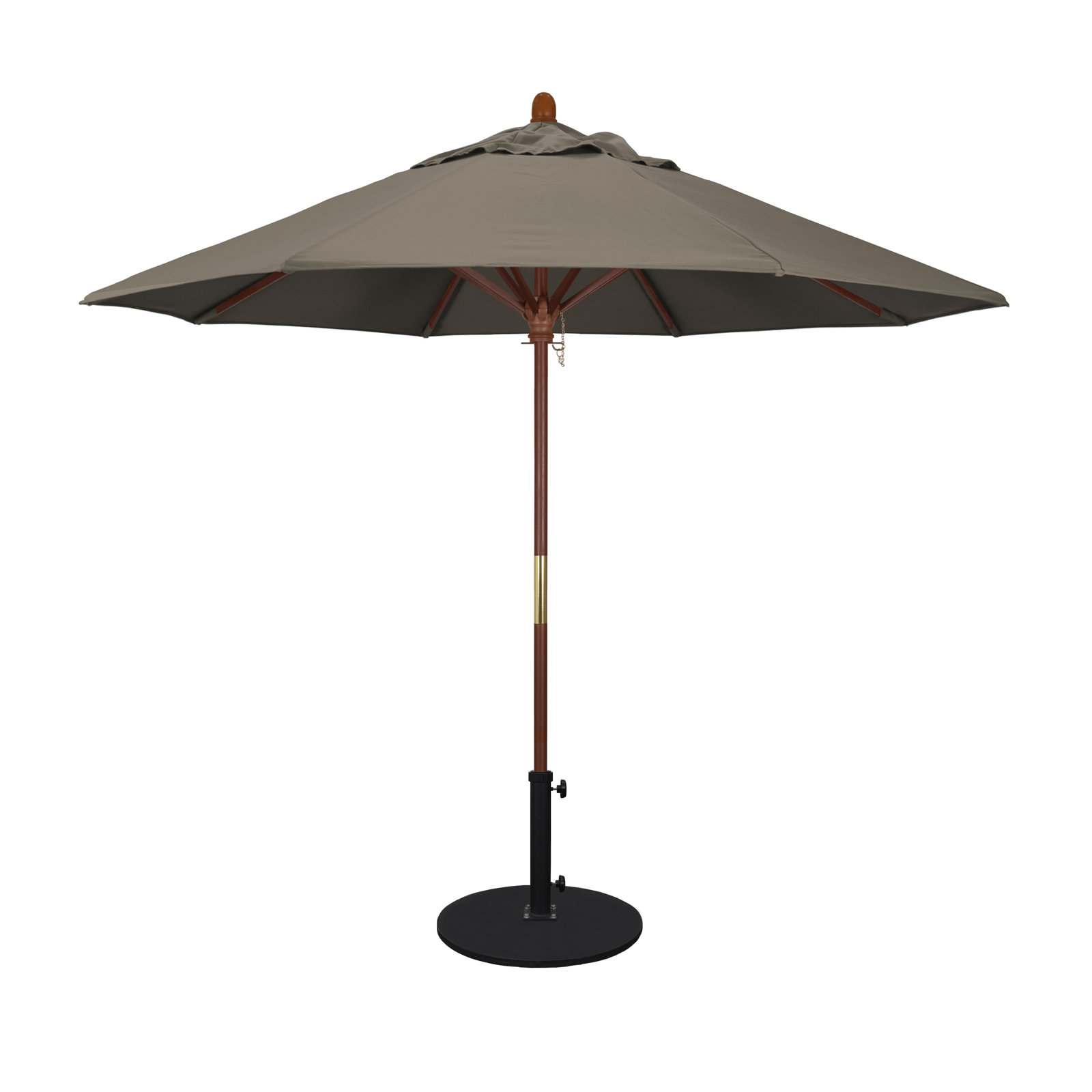 Manford 108'' Outdoor Umbrella, Taupe- Pacifica