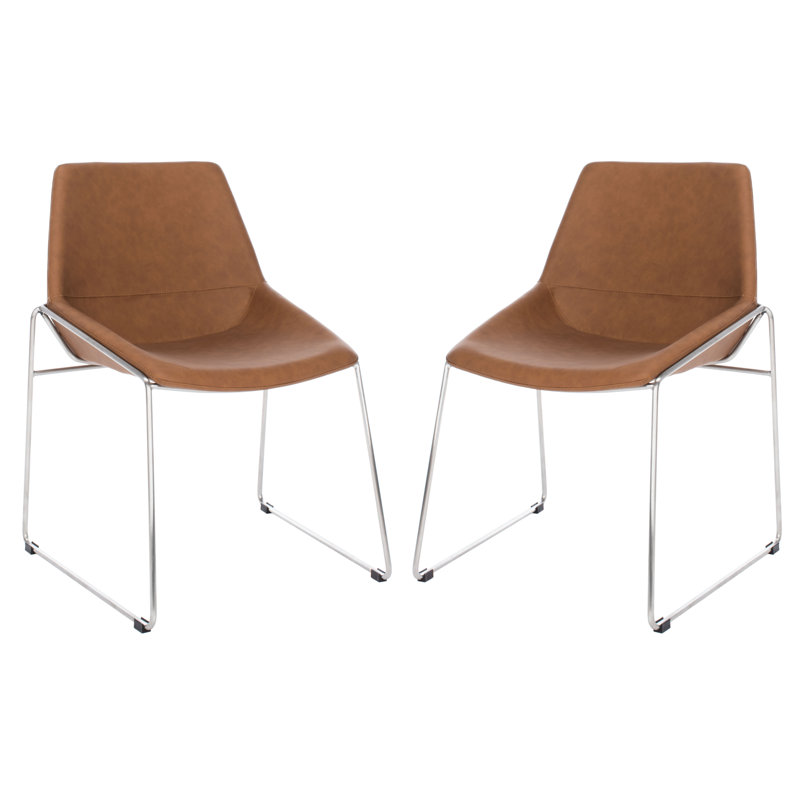 Chaise d'appoint Saddle, Brun cigare mat