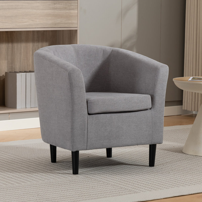 Upholstered Armchair, Grey