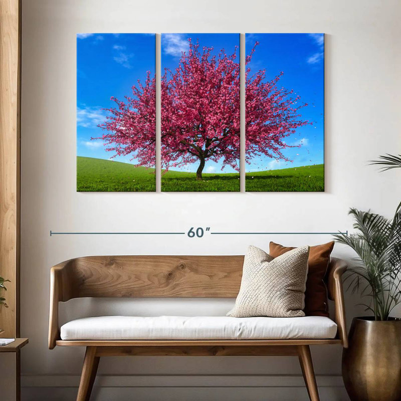Arbre Harnek rose, H 32 po x l 50 po