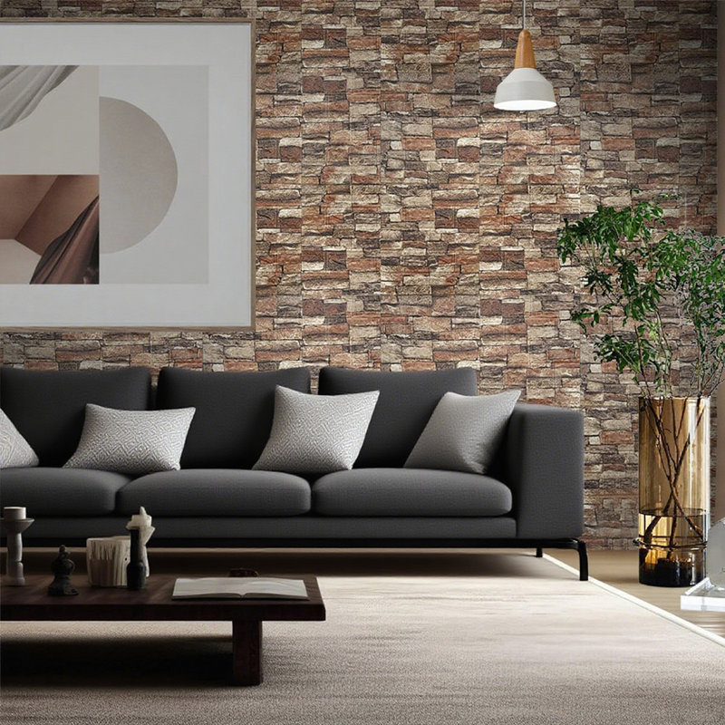 40 autocollants de carrelage mural effet marbre 40 pièces Papier peint imperméable, Jaune