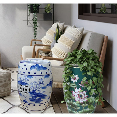 Ceramic Accent Stool