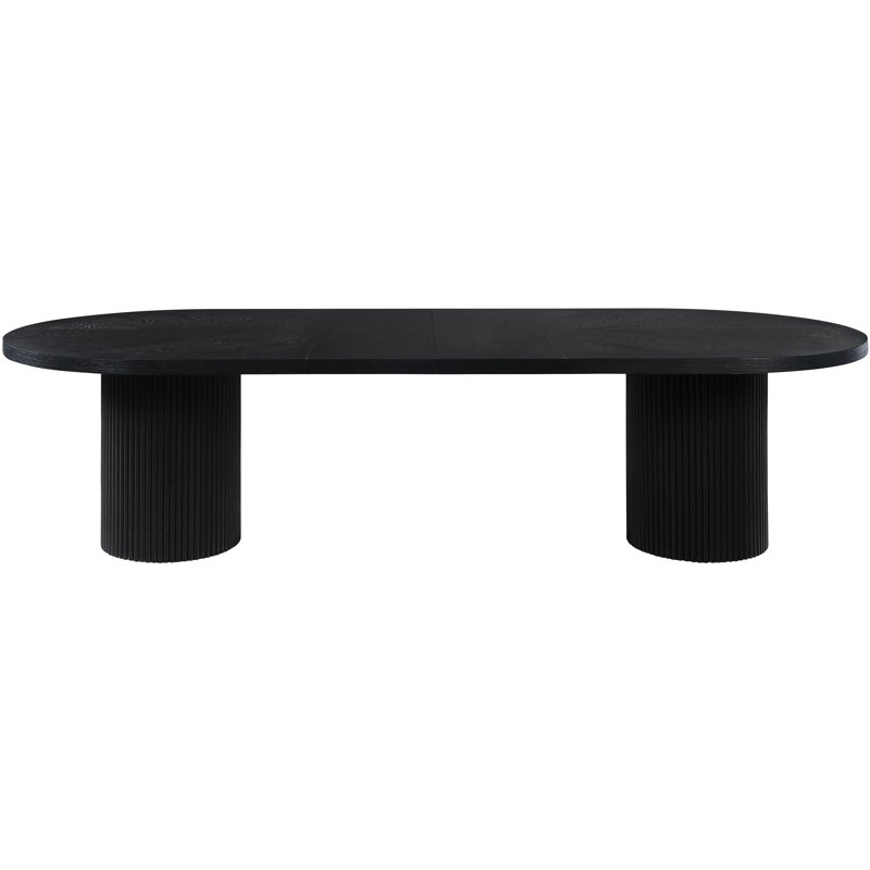 Belinda Oak Dining Table, Black