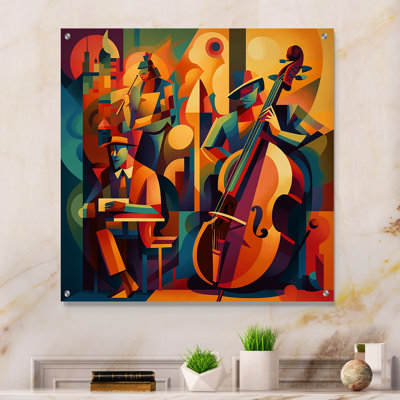Jazz Band Performance I - Music Jazz Acrylic Wall Art Decor