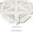 Auralie Geometric 12 in. x 12 in. Polished Marble Mosaic Floor and Wall Tile