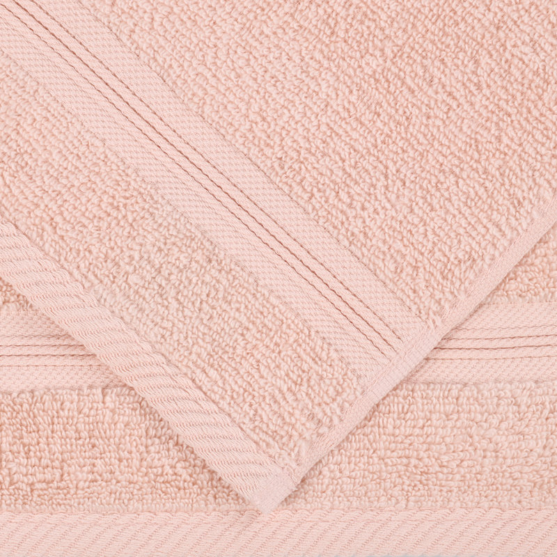 Smart Dry Zero Twist Cotton Medium Weight Bath Sheets, Peach