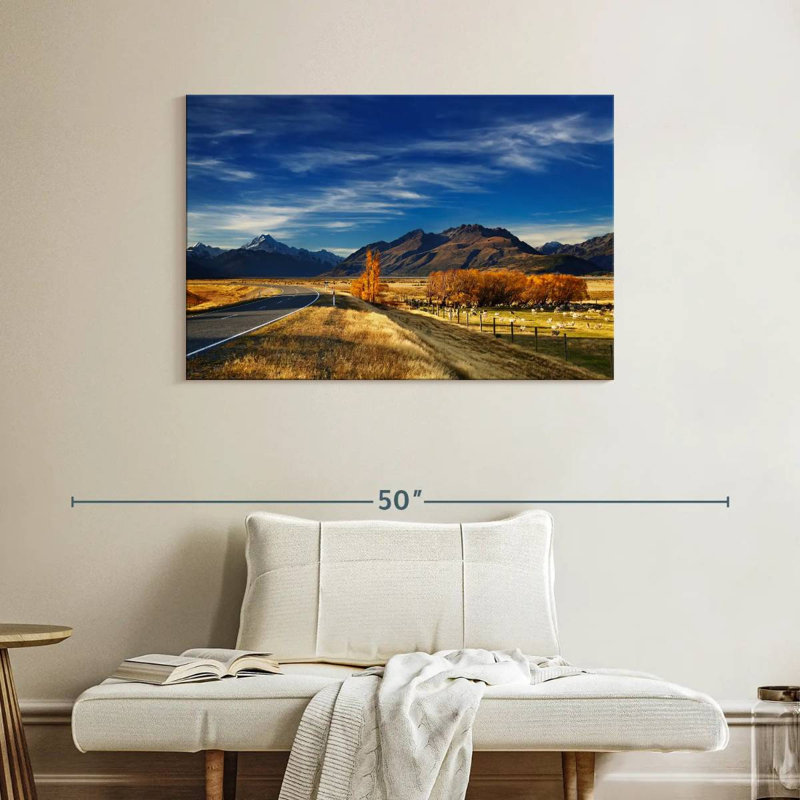 Paysage de ferme Alvord Canterbury, H 26 po x l 39 po
