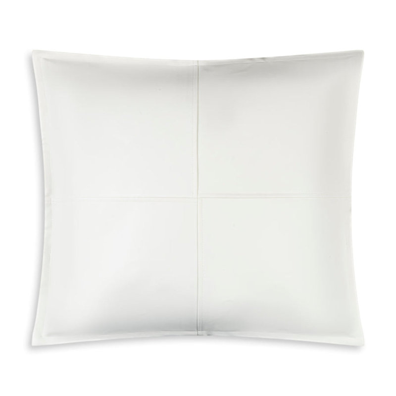 Coussin décoratif en similicuir Cloud9 Design, Blanc
