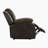 Mccubbin 38" Traditional Textured Microfiber & Faux Leather Reclining Chair with Tab Pull Reclining Motion, Solid Wood & Plywood Frame