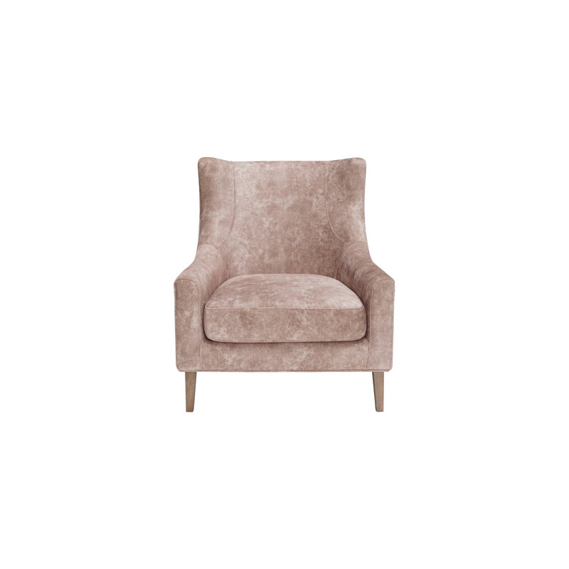 Chaise d'appoint à dossier haut en brun - côtés rembourrés pour une sensation, rembourrage en mousse 1,8 densité avec coussin enveloppé et fabrication