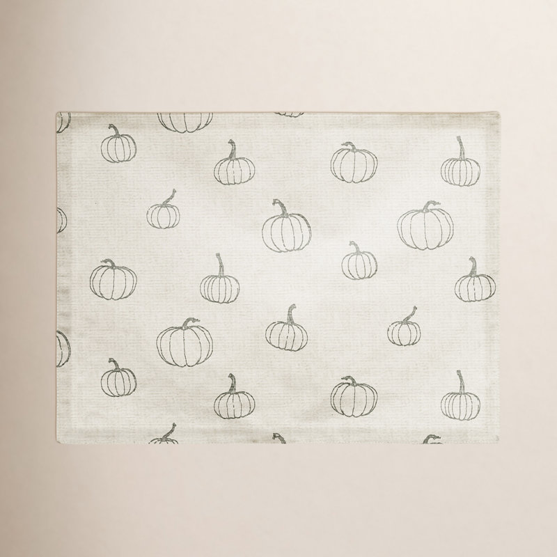 Mckaylia Cotton Rectangle Placemat, Gray