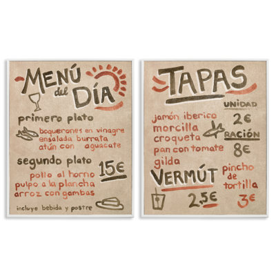  «Travel Tapas», ensemble de 2 giclées par June Erica Vess