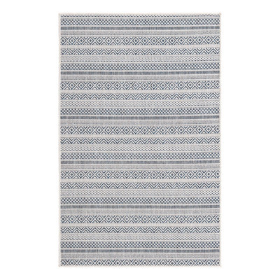 Evolet Striped Indoor / Outdoor Rug