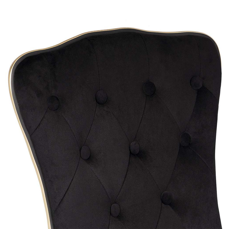 Elise makeup desk dressing chair, Noir