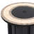 30" Propane Gas Fire Pit Table, 50000 BTU Round Steel Fire Pit with Mosaic Ceramic Tabletop for Outside Patio Deck Garden Backyard- Black-118819838-118819837