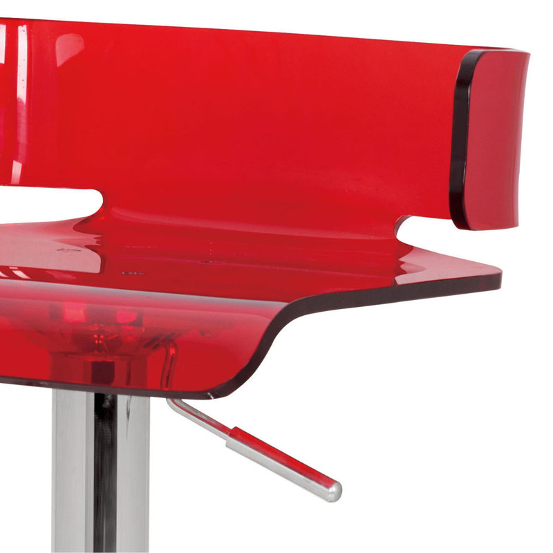 Tabouret pivotant réglable, Rouge