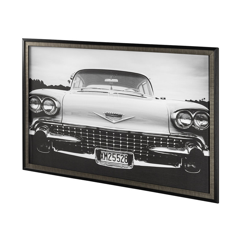 «Chevau coupé-1933» par Hakan Strand, reproduction d'art encadrée sous verre, Cadilac Series 62-1958