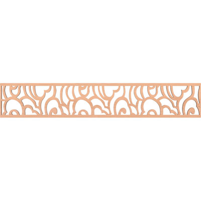 46 5/8"W x 8"H x 1/4"T Springfield Fretwork Moulding, Alder