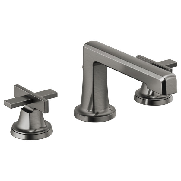 Levoir® Two-Handle Wall Mount Lavatory Faucet, Luxe Gold, Low Lever Handle, 1.5