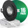 QPLUS 4 Inch Adjustable Eyeball Gimbal LED Recessed Light Canless, 10W, Dimmable, ETL Listed