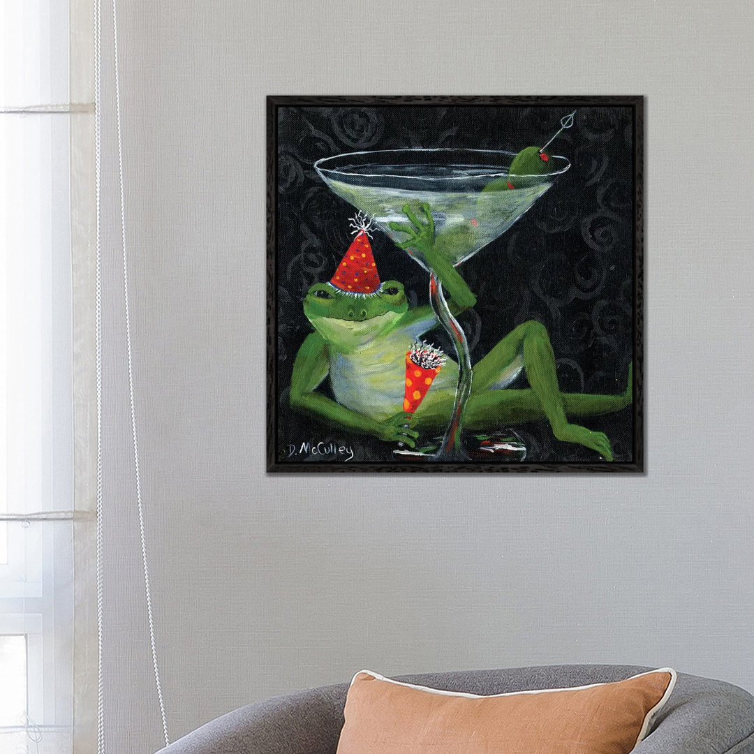 Toadally Under Glass von Debbie McCulley - Gallery-Wrapped Canvas Giclée on Canvas