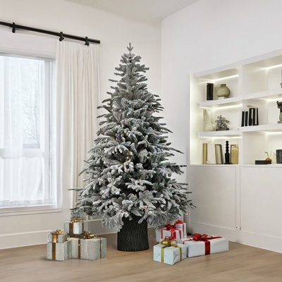 Sapin de Noël lumineux 7,5 pi avec sapin Fraser