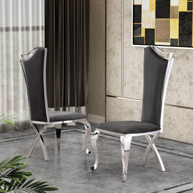 Chaise d'appoint Harborough, Gris foncé