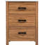 Meuble-lavabo 24 po avec lavabo en céramique - moderne, 3 armoires de rangement modernes 3 tiroirs, intriguant