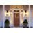 Crawley 3-Light Aluminum Outdoor Wall Lantern with Beveled Glass-311221448