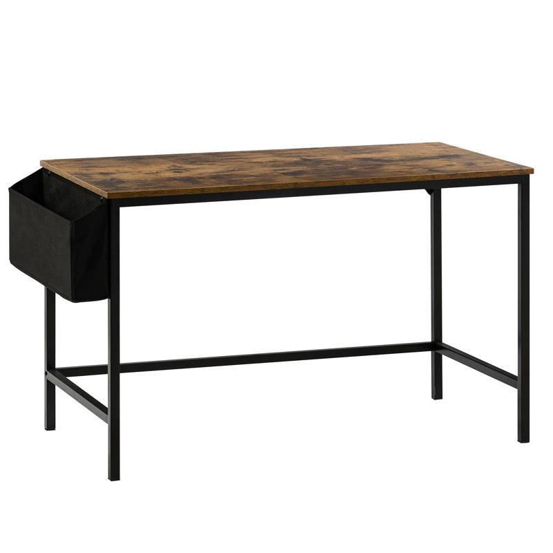 Bradwood 132cm W Rectangle Writing Desk, Dark Wood