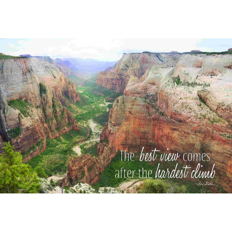 «The Best View» par Lori Deiter - reproduction sur toile tendue, H 8 po x l 12 po