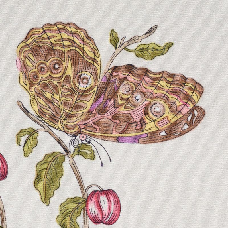 Tissu chintz Baudin Butterfly, Mauve