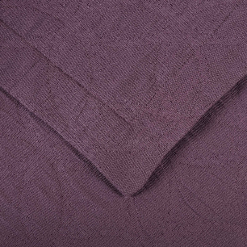 Ensemble de couvre-lit matelassé en coton The Blue Nile Mills, Mauve