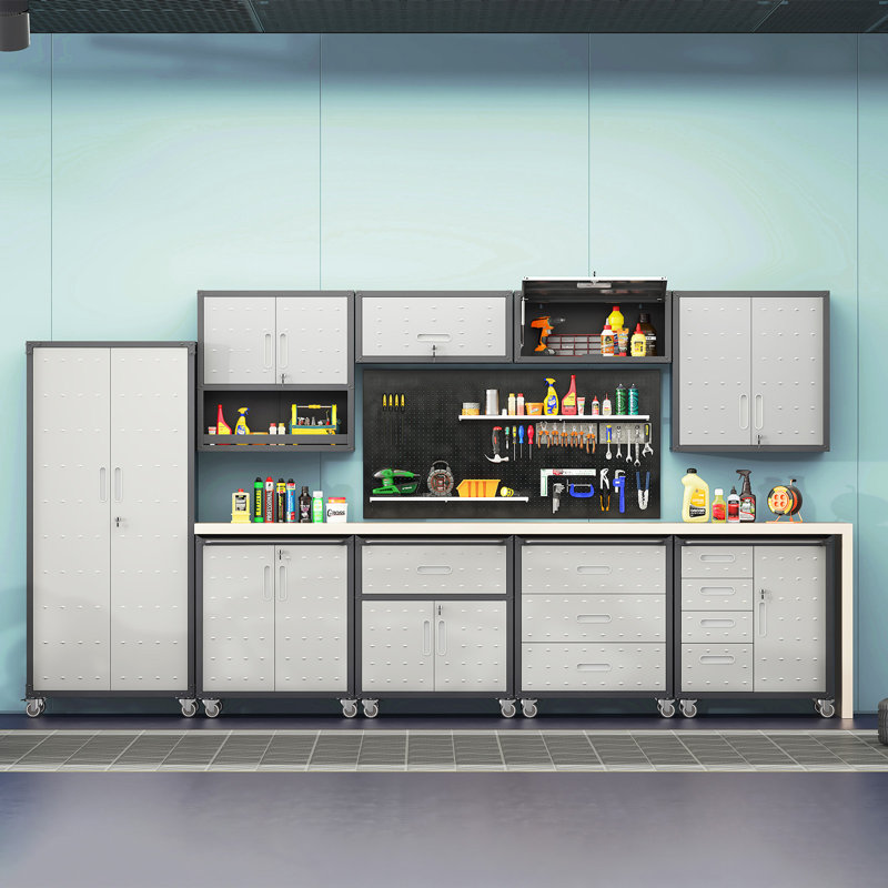 29.5” W Metal Removable Garage Storage Cabinet - Four Drawers Tool Cabinet.
