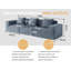 Canapé modulaire Belfin, canapé convertible Tofu Block-432188504-432188507