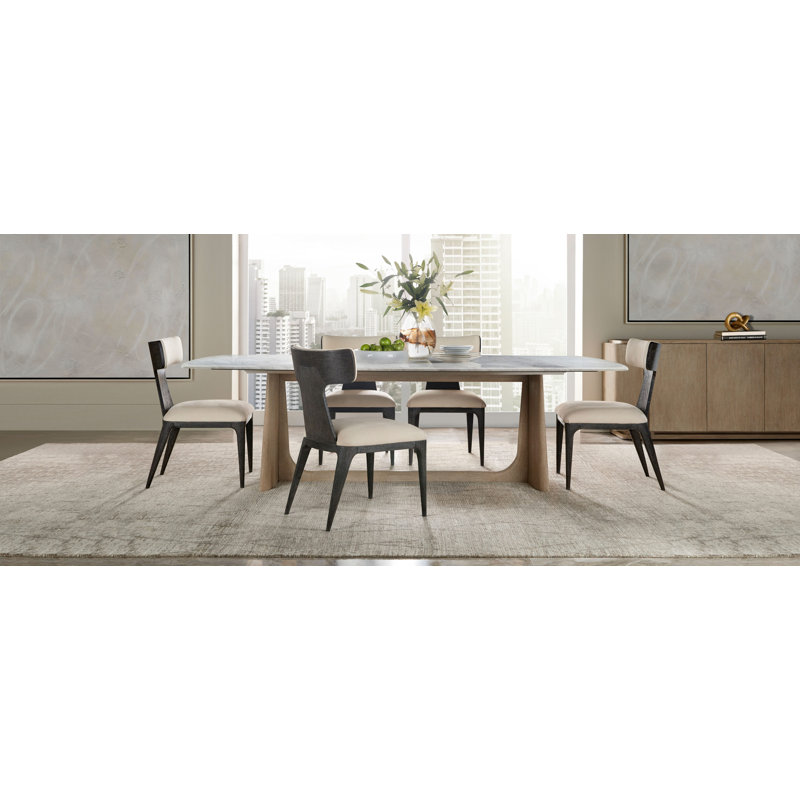 Repose 78.75'' W Solid Wood Sideboard, Charcoal Oak