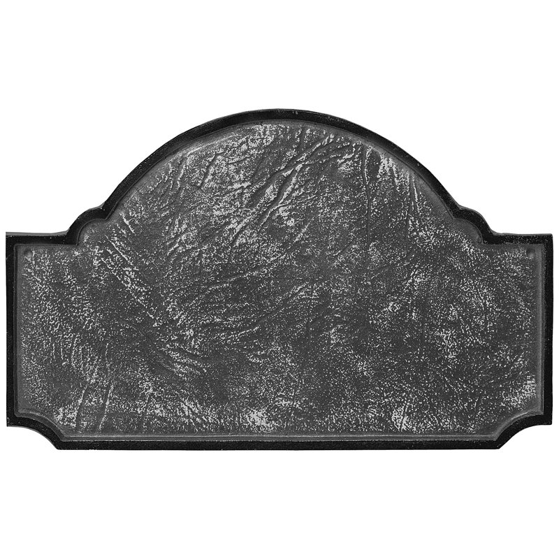 Plaque d’adresse murale sur 2 lignes fitzgerald, Fer suédois / Noir, Oui