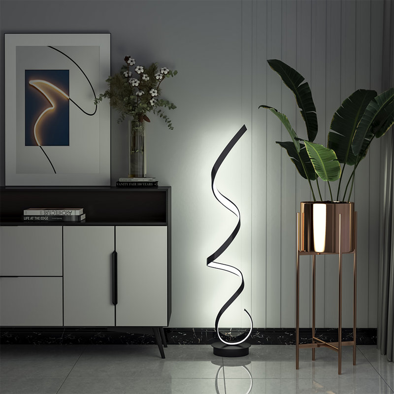 131cm LED Novelty Floor Lamp, Black