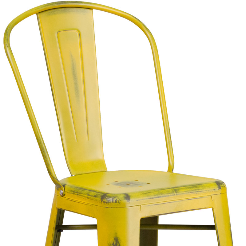 Tabouret de bar Iddings, Jaune vieilli, 1, Tabouret de bar (siège d'une hauteur de 30 po)