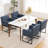 18.9" H Upholstered Armchairs with Metal Base-187942190