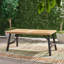Ensemble repas d'extérieur avec 2 bancs et 1 table repas (3 pièces)